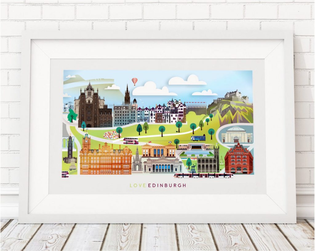 Ilustración de Edimburgo de Love That View