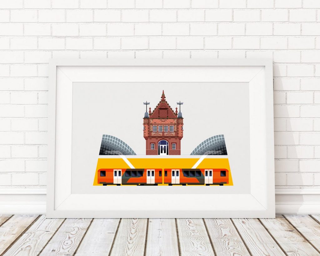 Ilustración de Glasgow de Love That View