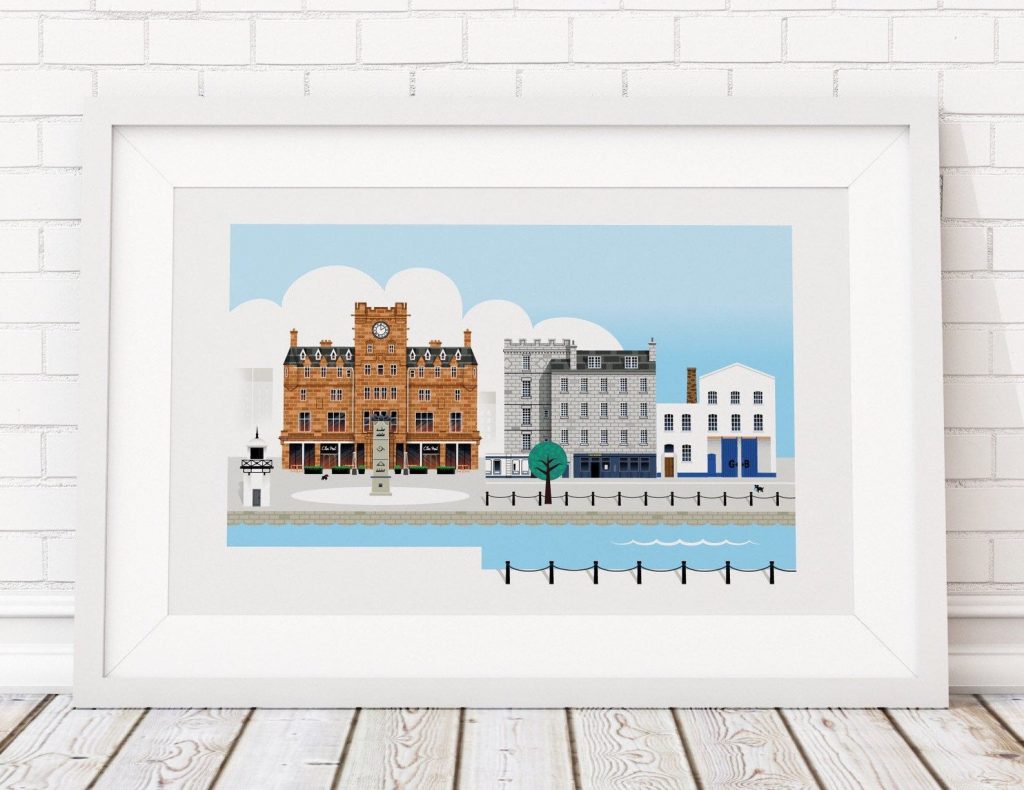 Ilustración de Edimburgo de Love That View