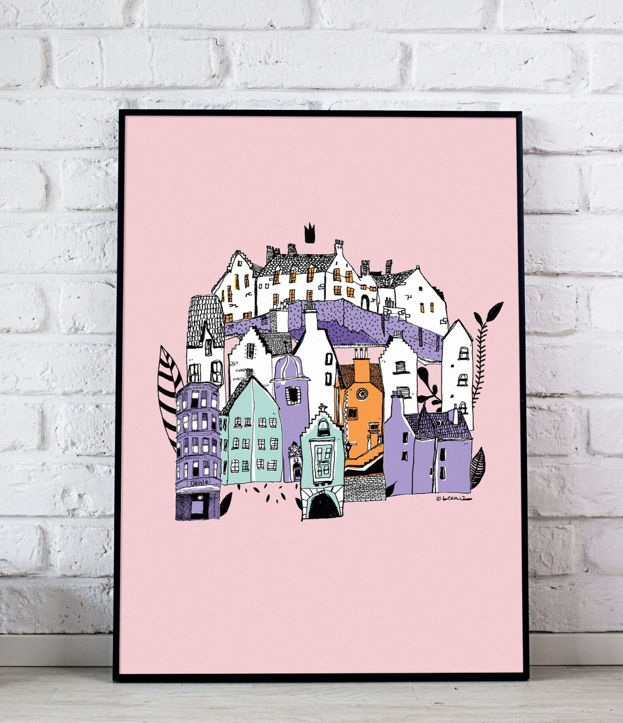 ILustración de Edimburgo de PIlar García de Leániz