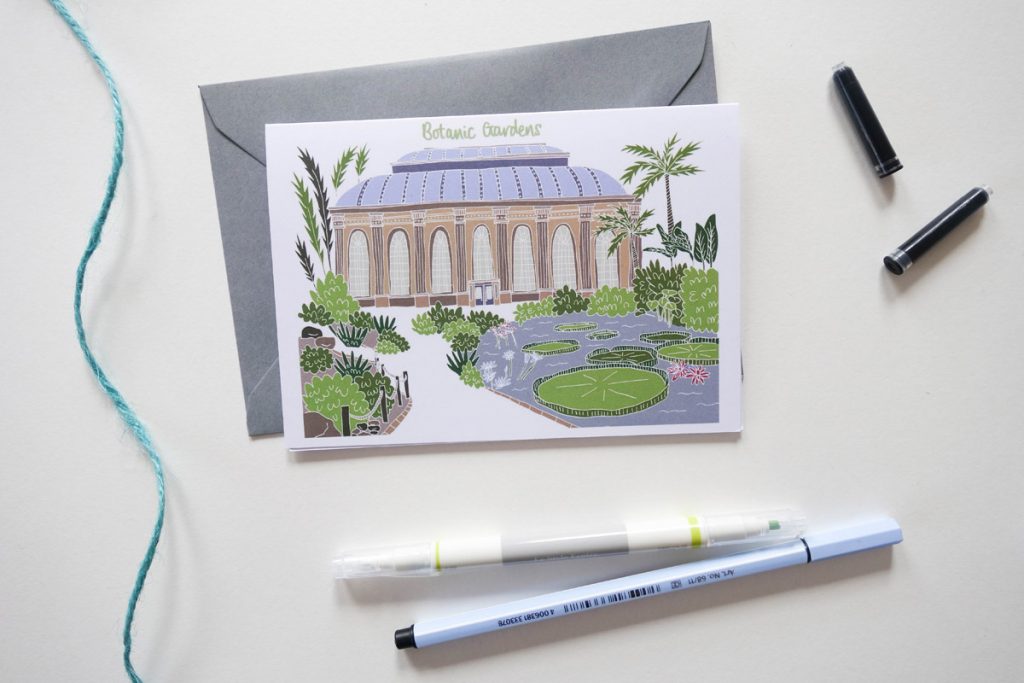 Ilustración de Edimburgo de Victoria Rose Ball