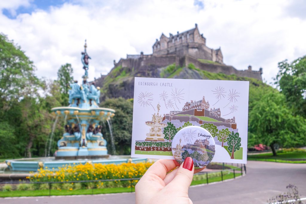 Ilustración de Edimburgo de Victoria Rose Ball