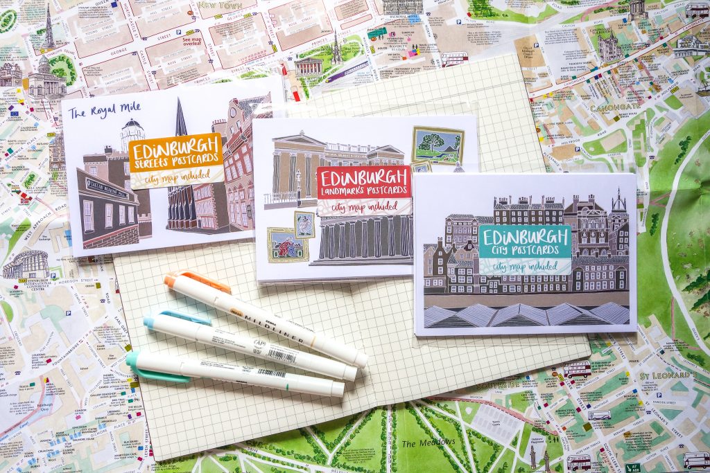 Ilustración de Edimburgo de Victoria Rose Ball