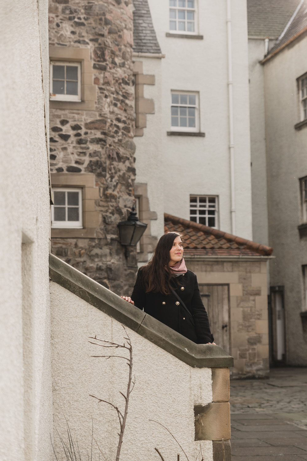 Foto de Patricia Cuni en la Old Town de Edimburgo