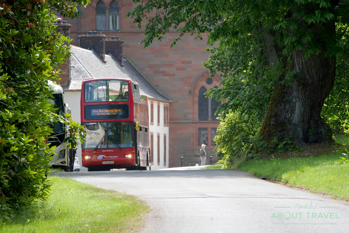Bus Hop on Hop off de la isla de Bute en Mount Stuart