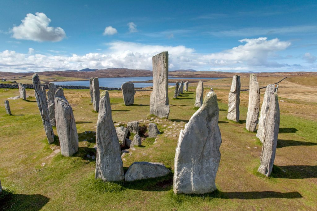 Círculo de piedras prehístorico de Calanais en la isla de Lewis