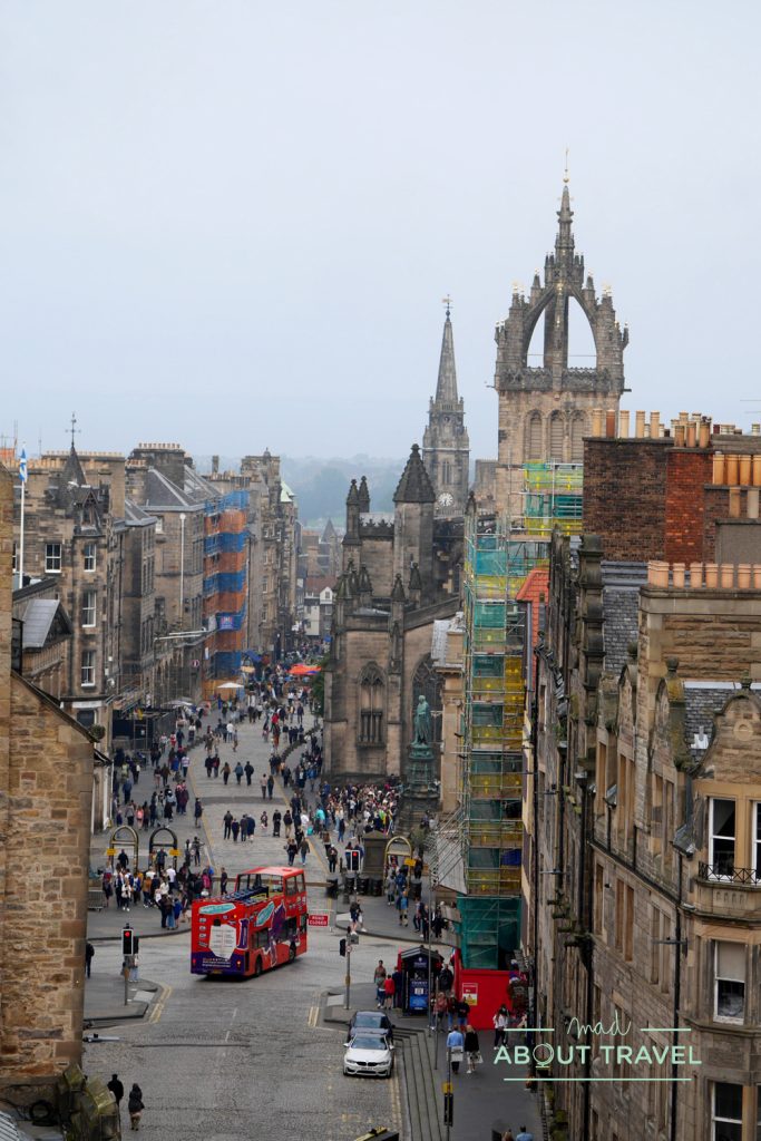 vistas de la old town de Edimburgo desde la camera obscura