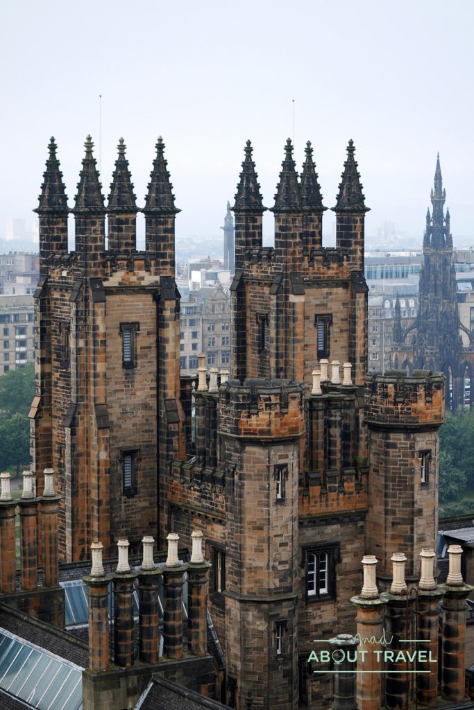 vistas de la old town de Edimburgo desde la camera obscura