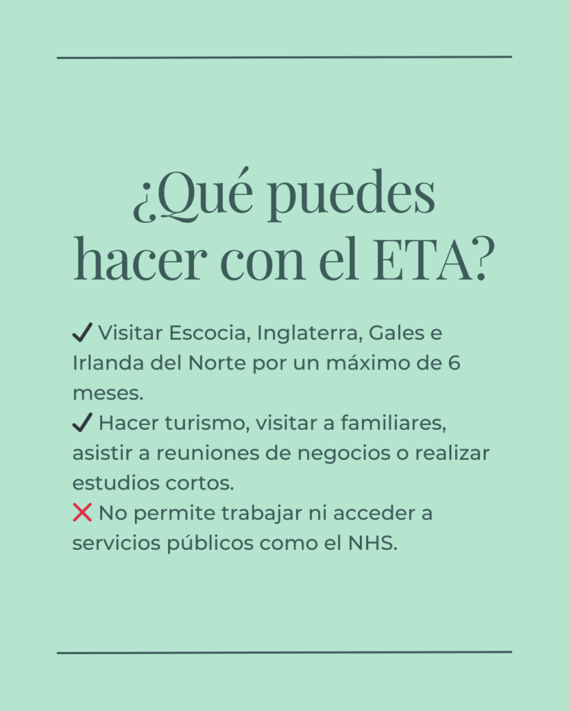 todo lo que necesitas saber para solicitar una ETA para viajar a Reino Unido